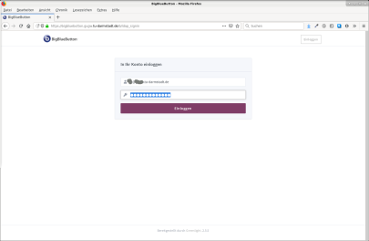 Login auf BigBlueButton-Server des FB2